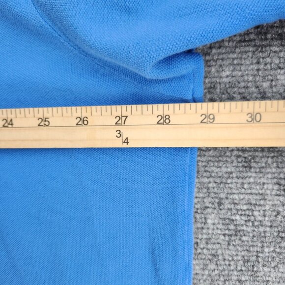 Polo Ralph Lauren 3XLT Short Sleeve Blue Polo Shirt Pink Embroidery Logo Cotton - Picture 12 of 16